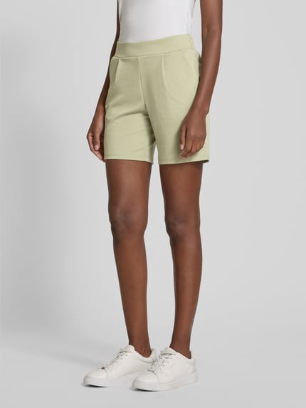ICHI Regular Fit Shorts mit Bundfalten Modell 'Kate' Schilf 4