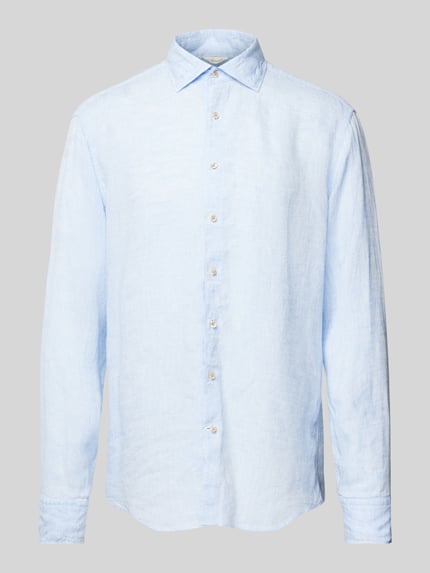 Stenstroms Regular Fit Business-Hemd mit Kentkragen Modell 'Collar' Bleu 2