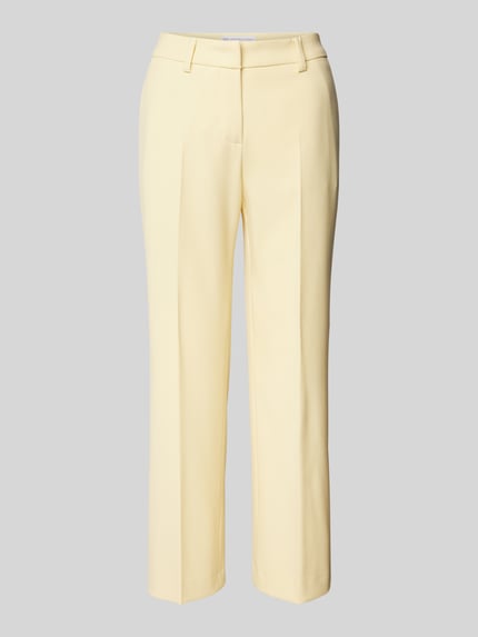 Raffaello Rossi Regular fit chino met verkort model, model 'OLESSA' Lichtgeel - 2