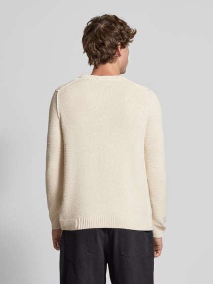 Marc O'Polo DENIM Regular Fit Strickpullover aus Baumwoll-Mix Offwhite 5