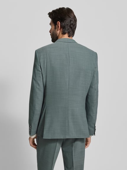 BOSS Garnitur o kroju slim fit z mieszanki żywej wełny model ‘H-HUGE-2Pcs-253’ Ciemnozielony 5
