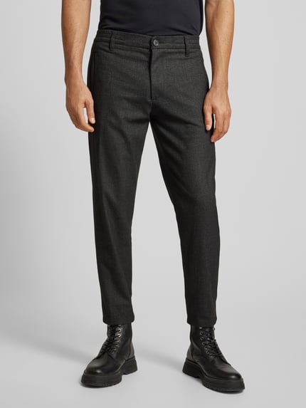 GABBA Regular Fit Cordhose mit Knopfverschluss Modell 'MONZA' Black 4