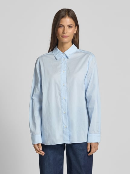 Samsøe Samsøe Regular Fit Bluse mit Kentkragen Modell 'SANOS' Hellblau 4