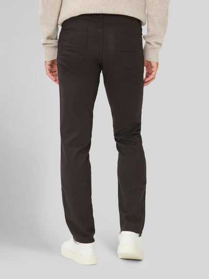 Brax Regular Fit Chino aus Baumwoll-Mix mit Viskose-Anteil Modell 'Wool Look Flex' Mittelbraun 5