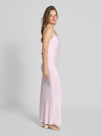 LeGer Maxikleid mit Wasserfall-Ausschnitt Modell 'Antonie' Hellrosa 1