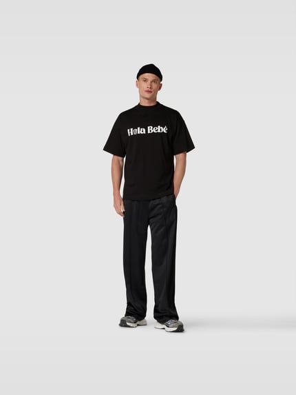 Blue Sky Inn T-shirt z nadruk z napisem Czarny 1