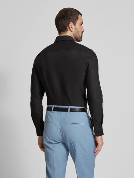 Jake*s Slim Fit Business-Hemd mit Kentkragen Black 5