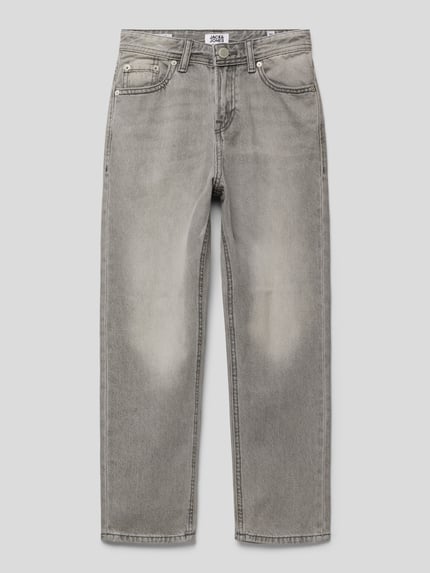 JACK & JONES Regular fit jeans in 5-pocketmodel, model 'CHRIS' Middengrijs gemêleerd - 1