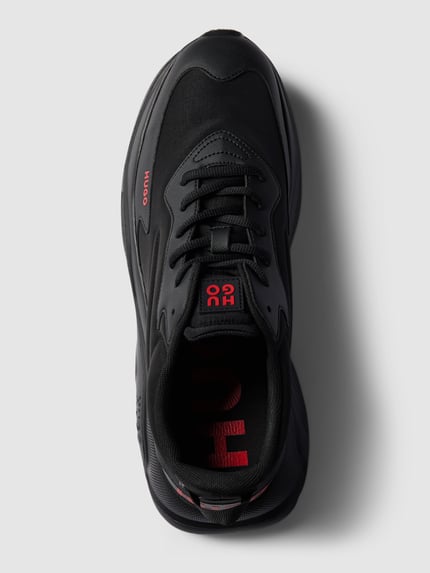 HUGO Sneaker mit Label-Print Modell 'Leon' Black 3