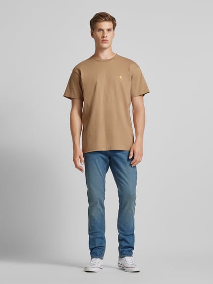 JACK & JONES Slim Fit Jeans mit 5-Pocket-Design Modell 'GLENN' Blau 1