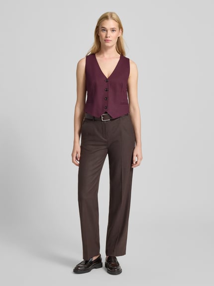 Christian Berg Woman Selection Weste mit V-Ausschnitt Pflaume 1