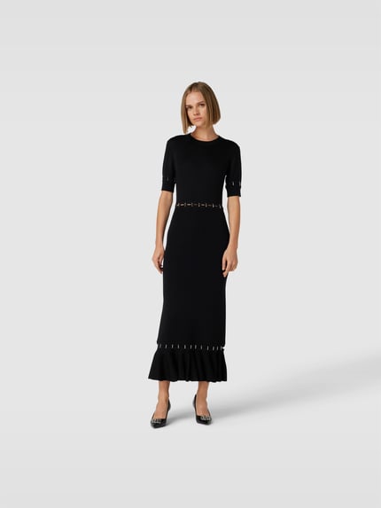 Rabanne Maxi-jurk met siergarnering Zwart - 4