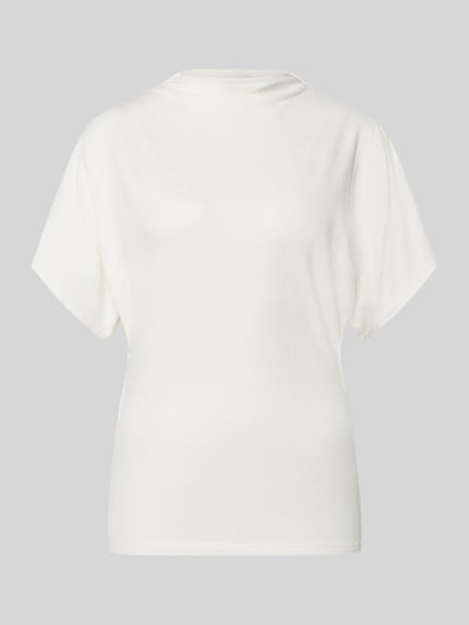 T-Shirt mit kurzem Stehkragen Modell 'Nupti' Shop The Look MANNEQUINE