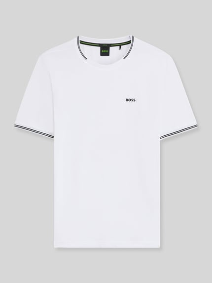 BOSS Green t-shirt o kroju regular fit z mieszanka bawełny model 'TAUL ' Biały 2