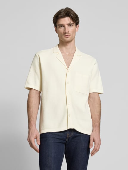 KnowledgeCotton Apparel Freizeithemd mit Knopfleiste Offwhite 4