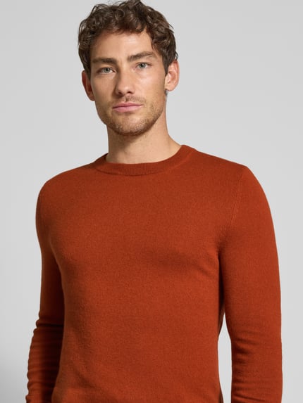 MCNEAL Gebreide pullover van wolmix met kasjmiermix Koper gemêleerd - 3