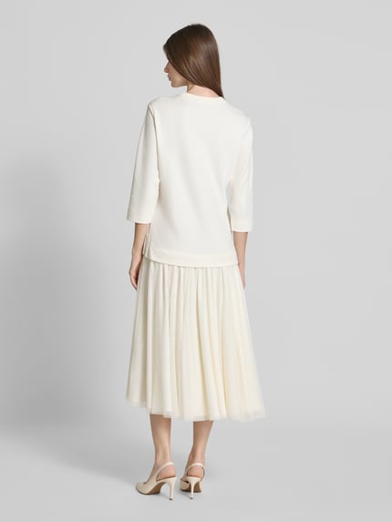 JOOP! Midi-jurk in 2-in-1-look Offwhite - 5