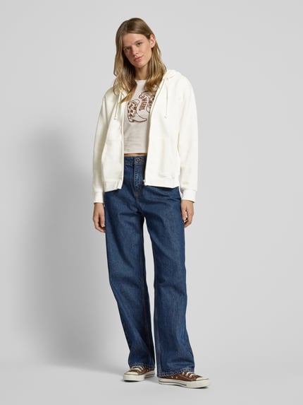 Levi's® Sweatjacke mit Label-Patch Modell 'EVERYDAY' Offwhite 1