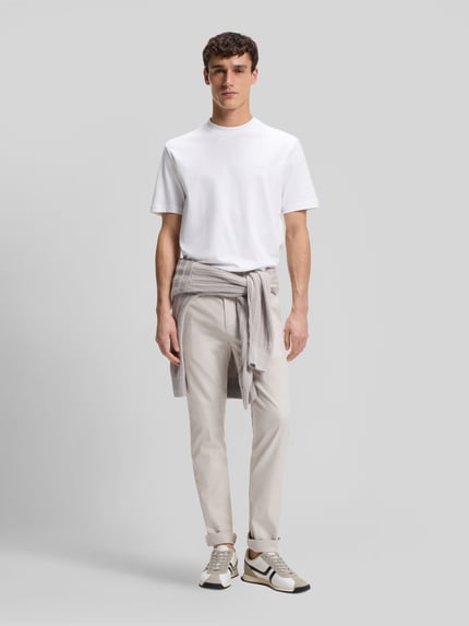 BOSS Orange Regular Fit T-Shirt aus reiner Baumwolle Modell 'Te_interlock' Weiss 1