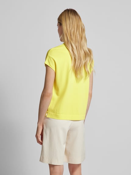 COMMA Strickshirt mit Brusttasche GELB 5