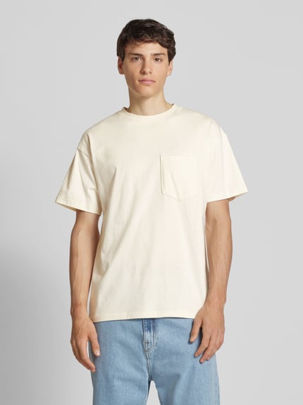 BLKVIS T-shirt z kieszenią na piersi Biały 4