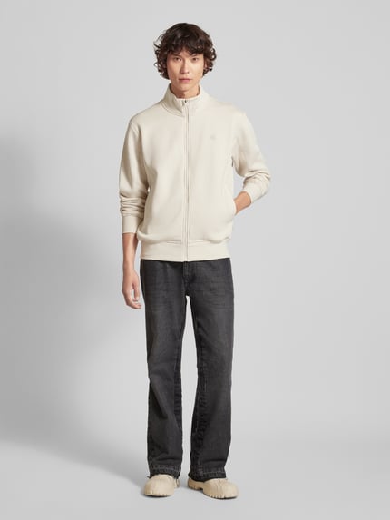 G-Star RAW Sweatjack met opstaande kraag Offwhite - 1