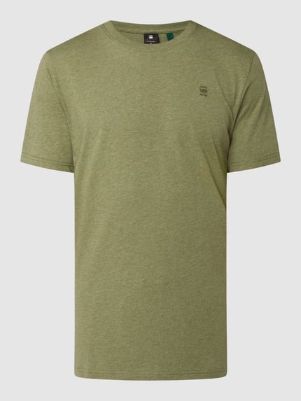 G-Star RAW Regular fit t-shirt van puur katoen Olijfgroen gemêleerd - 2