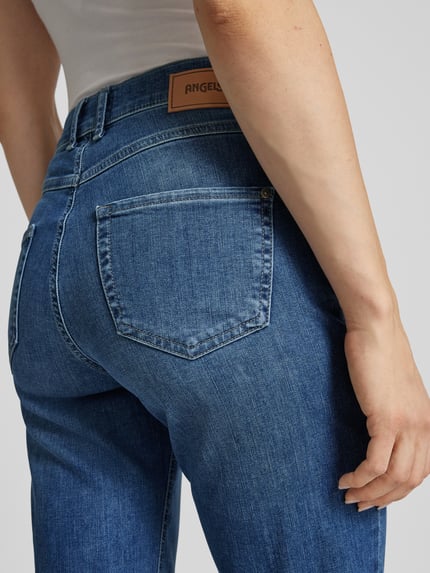 ANGELS Wide Leg Jeans im 5-Pocket-Design Modell 'LARA' Marine 3