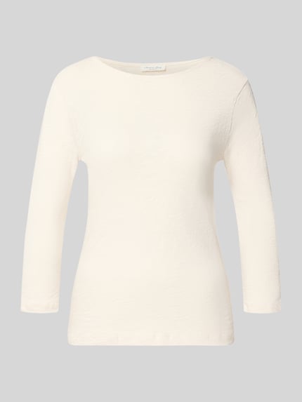 Produktfoto, Longsleeve mit 3/4-Arm von Christian Berg Woman aus bawełna, prosty krój, okrągły dekolt, długość tyłu w rozmiarze S: 56 cm