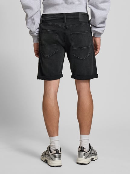 JACK & JONES Regular Fit Jeansshorts im 5-Pocket-Design Modell 'RICK' Black 5