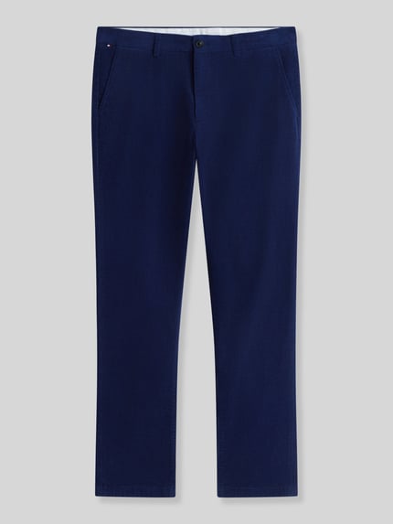 Tommy Hilfiger Slim Fit Cordhose aus Baumwoll-Mix Royal 2