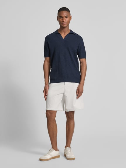 Tom Tailor Denim Loose fit korte broek in crêpelook Lichtgrijs - 1