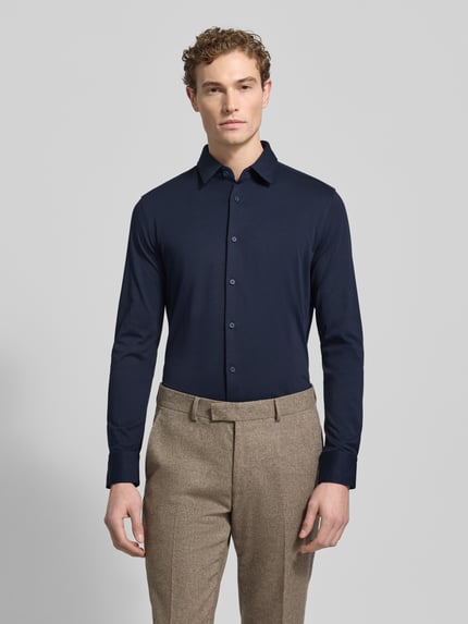 BOSS Slim Fit Businesshemd mit Stretch-Anteil Black 4