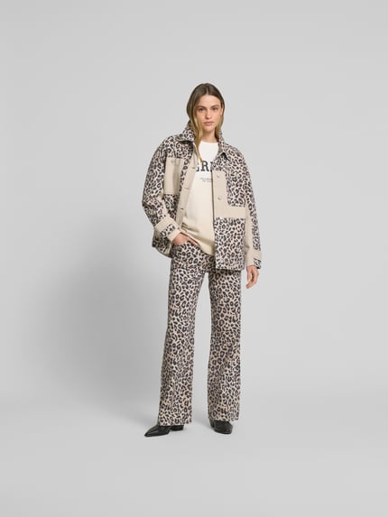 Lala Berlin Oversized jeansjack van katoen Middenbruin - 1