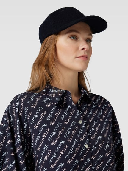 Kenzo overhemdblouse met knoopsluiting Donkerblauw - 3