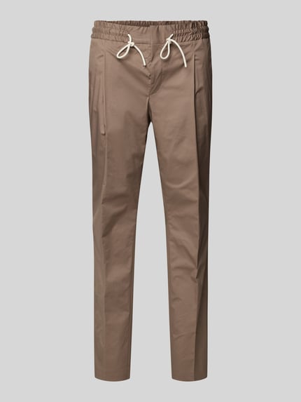 HUGO Regular Fit Schmale Hose aus Baumwoll-Mix Modell 'GETLIN' Hellbraun 2