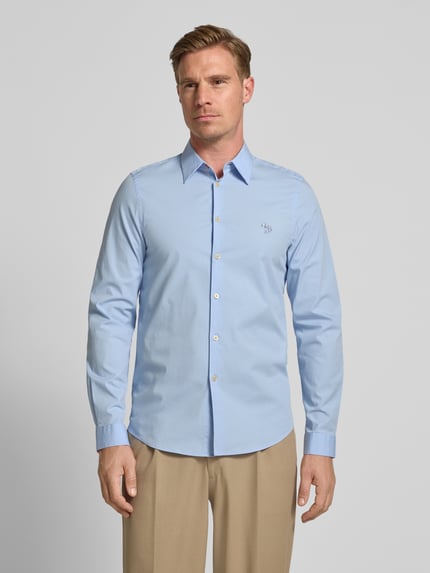 Paul Smith Tailored Fit Freizeithemd mit Kentkragen Hellblau 4