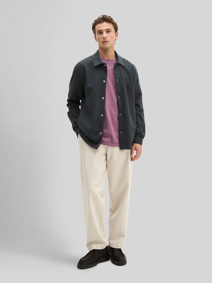Marc O'Polo Regular Fit Hemdjacke aus Baumwoll-Mix  Marine 1