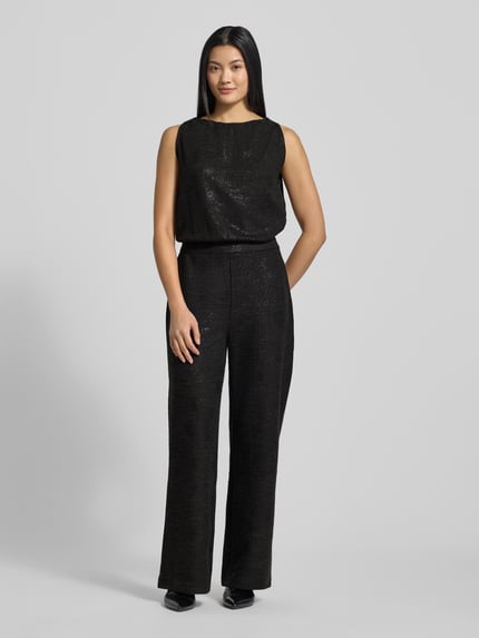 ICHI Regular fit jumpsuit met viscose, model 'Kate' Zwart - 4