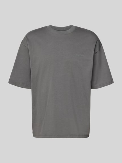 Oversized T-Shirt mit Logo und Rundhalsausschnitt Shop The Look MANNEQUINE