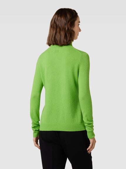Christian Berg Woman Pullover van kasjmier in gemêleerde look Appeltjesgroen - 5
