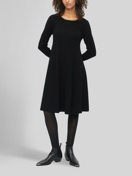 s.Oliver BLACK LABEL Strickkleid mit Rippstrickstruktur Black 1