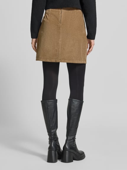 VERO MODA Nauwsluitende minirok van katoenmix model 'LULA' Zand - 5