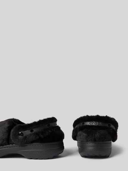 Crocs Instappers met imitatiebont Zwart - 2