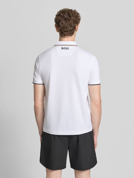 BOSS Green Koszulka polo o kroju regular fit z mieszanka bawełny model 'PADDY PRO' Złamany biały 5