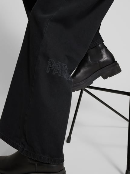Patrizia Pepe Wide leg jeans in 5-pocketmodel Zwart - 3