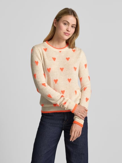 Essentiel Antwerp Relaxed Fit Pullover mit Woll-Anteil Modell 'ISA' Beige 4