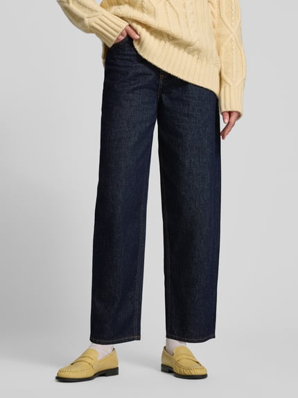 Style Icon Collection Jeansy z niebieskiego denimu o nowoczesnym kroju barrel z wysokim stanem Jeansowy niebieski 4