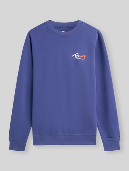Tommy Jeans Bluza dresowa z czystej bawełny, krój regular fit Szaroniebieski 2