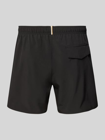 BOSS Regular Fit Badeshorts mit Logo-Detail Black 3